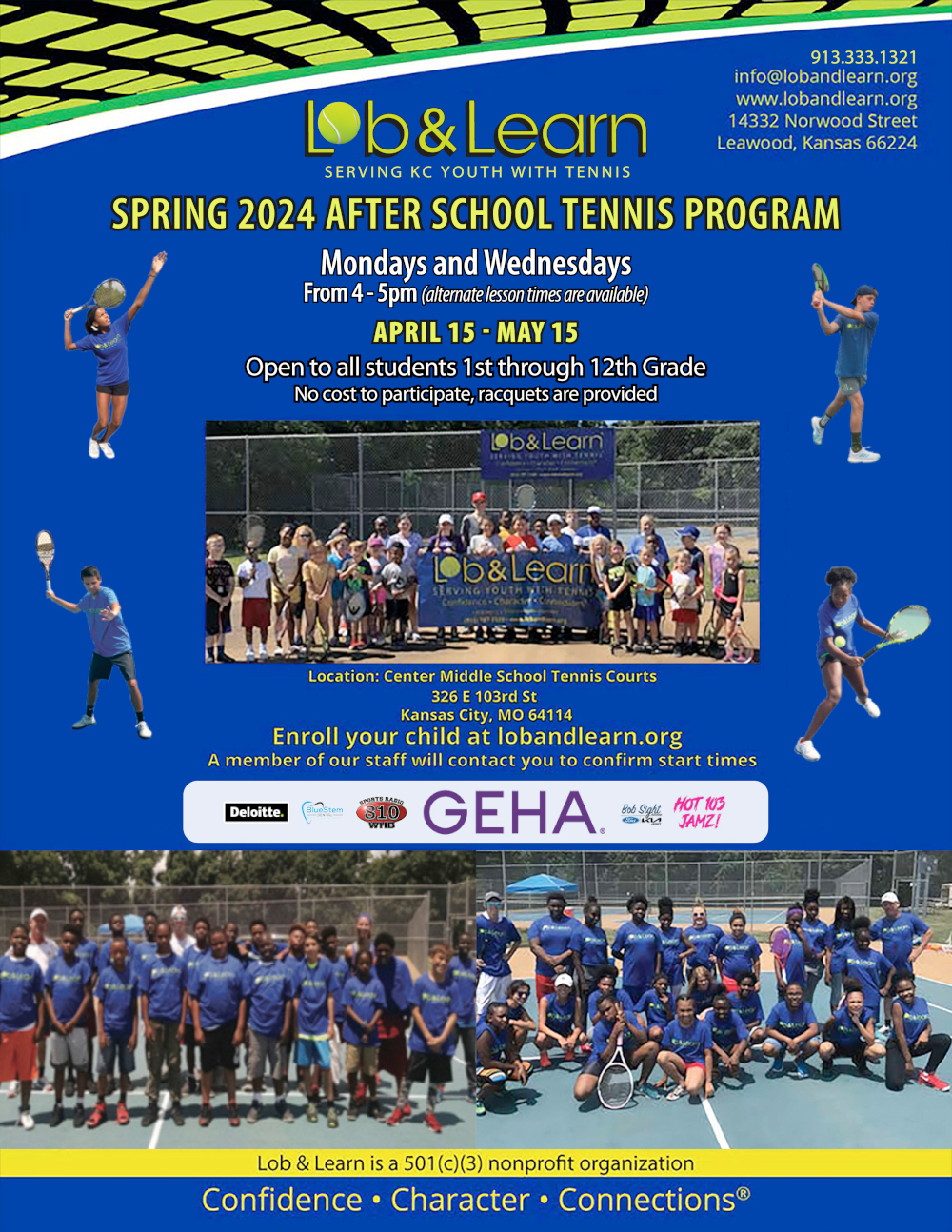 Spring 2024 After School Tennis Program